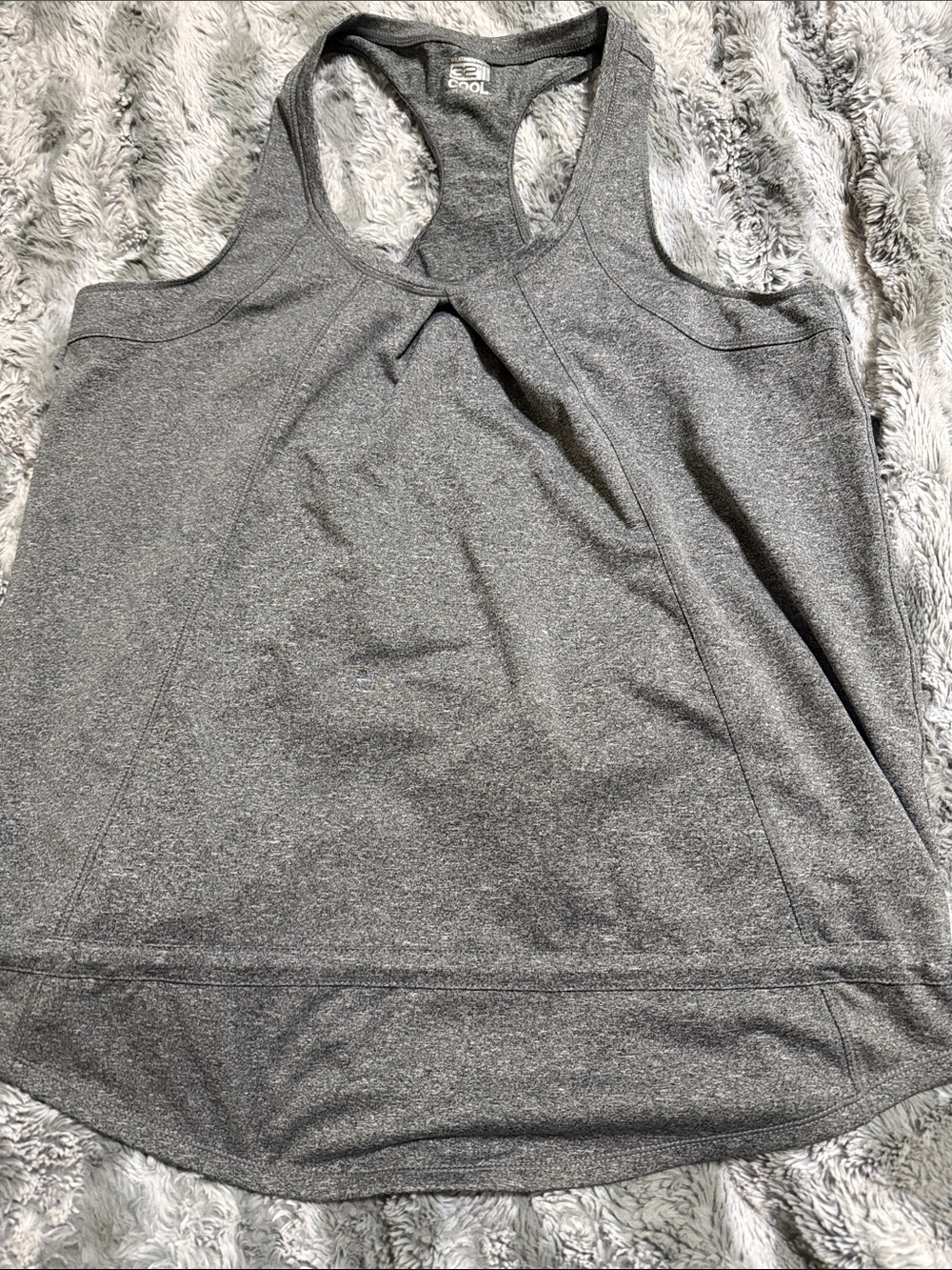 Weatherproof Gray Racerback Performance Tank